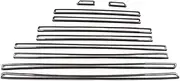 10pcs Side Body Molding Strips Cover Trim ABS Chrome Compatible With Mercedes Benz G Class W463 G350 2019 2020 Car Decorative Accessory(Carbon fiber)