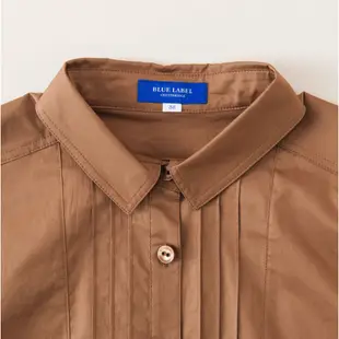 BURBERRY藍標新品牌BLUE LABEL CRESTBRIDGE 春 細摺袖口格紋襯衫式洋裝～sale