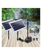 Gardeon Solar Submersible Fountain Kit with 2 Panels 7.2FT