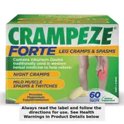 Crampeze Night Cramps Forte for Leg Cramps & Spasms 60 Tablets