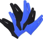 6 Pieces Artist Glove for Drawing Tablet (S M L), Two-Finger Tablet Drawing Glov