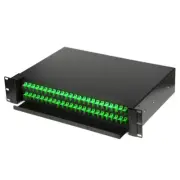 72 Port Slide-Out Rack Mount Fibre Enclosure, Patch Panel FOBOT SC/APC Adapters