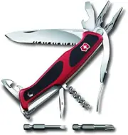 VICTORINOX 0.9728.WC Ranger Grip 174 W Red/Black Swiss Army Knife