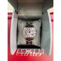 在飛比找蝦皮購物優惠-cartier roadster 櫻花粉面盤帶羅馬數字刻度石