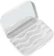 False Eyelash Holder Box White Fake Lashes Storage Magnetic Eyelash Container Lightweight Travel Case Makeup Must-have