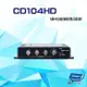 [昌運科技] CD104HD 1進4出 HD-TVI/AHD/HDCVI/CVBS 4K 高清影像分配器