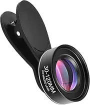 Labymos Universal Mobile Phone Macro Lens 30mm-120mm Smartphone Camera Lens No Distortion with Cleaning Cloth Storage Box Replacement for 15/14/13/12/11