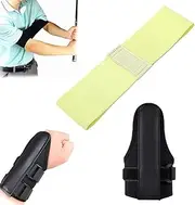 Golf Wrist Correction Trainer & Arm Band Set, Golf Connection Band Trainer: Wrist Correction Sync Aid for Consistent Swings - for Hand Positioning and Improved Swing Mechanics
