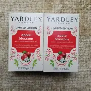 Lot of 2 Yardley London Apple Blossom Soap Bars 4.25 oz Limited Edition
