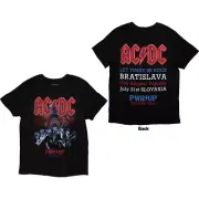 AC/DC PWR-UP Bratislava '24 T-Shirt Black New