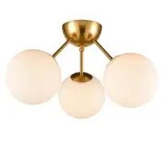 Mid Century Modern Globe Semi Flush Mount Ceiling Light Sputnik Chandeliers