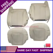 Driver & Passenger Bottom & Top Seat Cover Light Tan For 2002 Cadillac Escalade