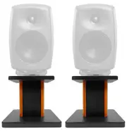 Rockville 8” Wood Studio Monitor Speaker Stands For Genelec 8050B Monitors