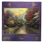 Vintage 1999 Ceaco Thomas Kinkade A QUIET EVENING 1000 Piece Puzzle - SEALED!