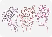 FINGERINSPIRE Boho Line Women Painting Stencil 11.7x8.3inch Reusable Lady Flower Drawing Template for Home Furniture Wall Decoration - Plastic PET Human Theme