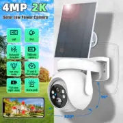 WiFi PTZ Outdoor Wireless Solar IP Camera 4MP HD Video Surveillance Camera New
