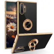 For Samsung Galaxy Note 10 Plus 10+ Shockproof Stand Case Cover With Golden Ring