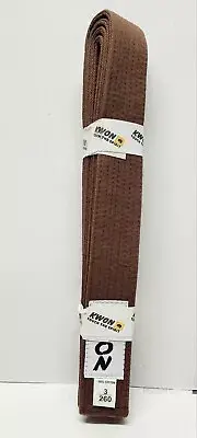 Kwon Martial Arts Belt Brown Size 3 - 1 1/2 inches - NEW