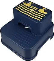 ifundom Step Stool for Boys and Girls 2-Tier Children's Stool Anti-Slip Bathroom Kitchen Multi-Functional
