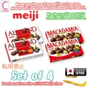 Meiji Chocolates Almond x 2 & Macadamia x 2 assortment From Japan by Express air