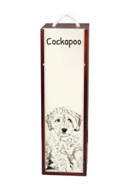 Cockapoo Wine Box With Dog Art-Dog
