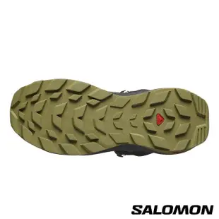 【salomon官方直營】男 ELIXIR Goretex 中筒登山鞋(黑/草藥綠/南苔綠)