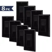 8 Pack Black Dimmer, Single Pole or 3-Way for LED/600W Incandescent