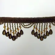 4"Crystal Beaded Fringe Trim-6111-2