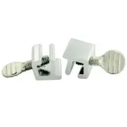 First Watch #1409 Aluminum Sliding Window Slide Stops (2-Pack), Thumbscrew Locks