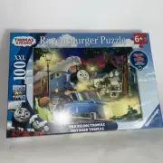Ravensburger Thomas Traveling Thomas Puzzle 100 XL Piece Glow-In-the-Dark