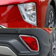 Front + Rear Chrome Fog Light Cover Trims For 2018-2021 Mitsubishi Eclipse Cross (for: Mitsubishi)
