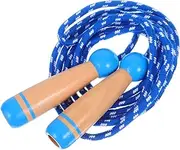 BELLIFFY Wooden Handle Adjustable Jump Rope for Durable Exercise Skipping Rope for Outdoor Fun Promotes Active Play and Coordination for Preschool Fitness Activities