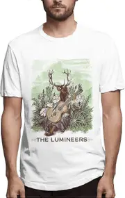 The Rock Lumineers Band Logo T Shirt Men's Fashion Tee Cotton Loose Short Sleeves T-Shirts Black 5 M