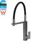 WELS Gun Metal Square Pull Out Hose Kitchen Mixer Sink Laundry Faucet Spout Tap