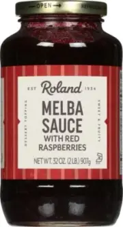 Roland Melba Sauce with Red Raspberries 32 Oz
