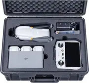 Lykus Titan MA310 Waterproof Hard Case for DJI Air 3S/Air 3 and DJI RC 2/RC-N2, Support RC Lanyard [CASE ONLY]