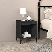Bedside Cabinet Black 40x35x50 cm Bedroom Storage