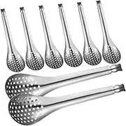 OKUMEYR Pcs Stainless Steel Fish Roe Colander Slotted Small Spoon for Cooking Household Basting Spoons Set Hot Pot Serving Utensils