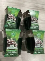 4 Limited Edition Glade Pine Wonderland Forest Scented 3.4 oz 1 Wick Candle