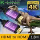 【K-Line】HDMI to HDMI 公對公4K高畫質鋁殼影音傳輸線(黑/1.8M)