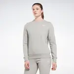 Reebok Identity Small Logo French Terry Crew Sweatshirt Medium Grey Heather