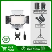 3300K-5600K LED Video Light Lamp for DV Camcorder Camera+NP770 Battery + Charger