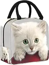 Lunch Bag for Women Men Insulated Lunch Box for Reusable Lunch Tote Bag,Kitten Cat Animal