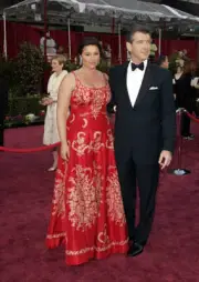 Keely Shaye Smith Pierce Brosnan at The 77th Academy Awards - Arri- Old Photo