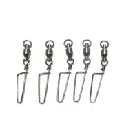 10 Pcs Barrel Swivel Fishing Hook Connector Fast Treble Hooks