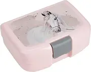 Cool Kids 35301 Lunch Box for Children with Horse Motif, Plastic Lunch Box with One Compartment and Clip Closure, Lunch Box for Nursery, School and Leisure
