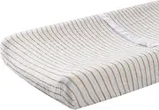 Meracorallo Muslin Changing Pad Cover, 100% Cotton Soft and Comfortable Changing Table Cover for Baby Boys and Girls, Neutral Stripe