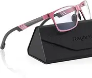 Reglaaly Blue-Light-Blocking-Glasses Men/Women Gaming Glasses Computer Screen Eyeglasses Metal Frame