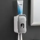 Automatic Toothpaste Dispenser Squeezer with Toothbrush Holder Wall Mounted Bath