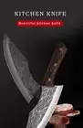 Japanese High carbon steel forging knife sliced with kitchen, butcher knife